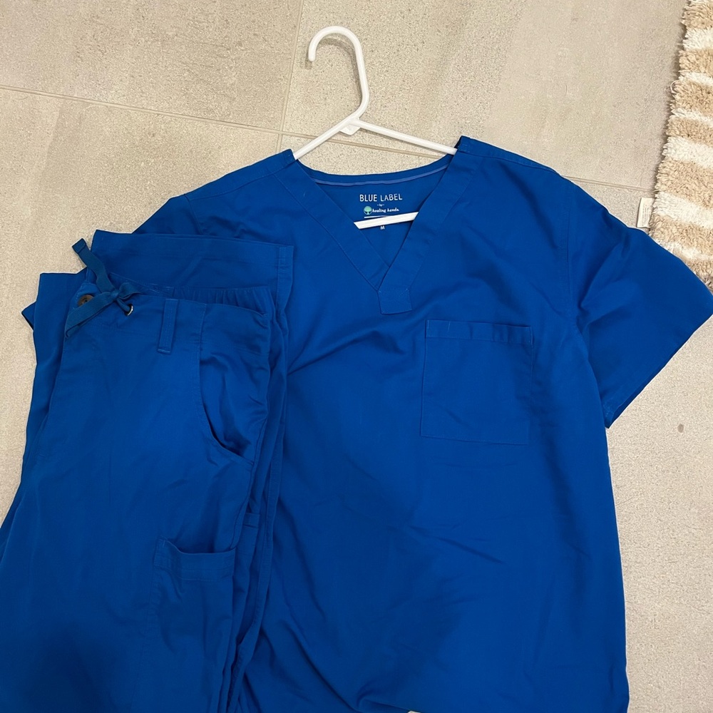 Men’s Blue Scrub Set - Picture 2 of 7